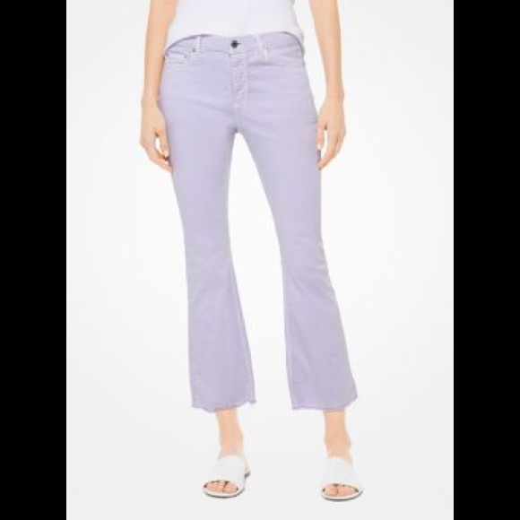 Michael Kors Denim - Michael Kors purple cropped pants